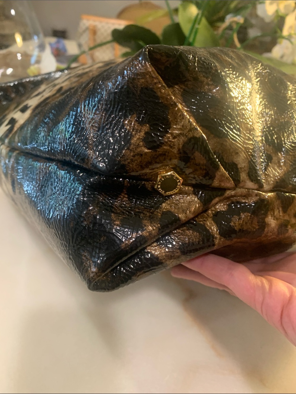 Gianni Bini Leopard and Tan Satchel - Picture 9 of 15